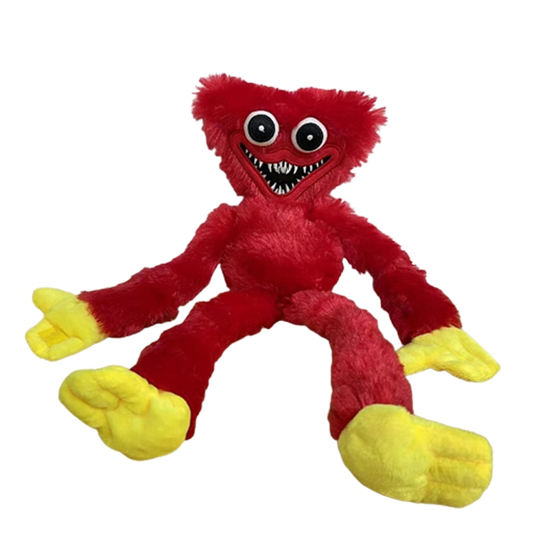 Poppy Playtime Red Huggy Wuggy Figure Plush Stuffed Doll Kids Game